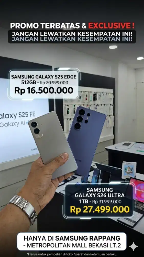 PROMO GALAXY S26 ULTRA DAN S25 EDGE