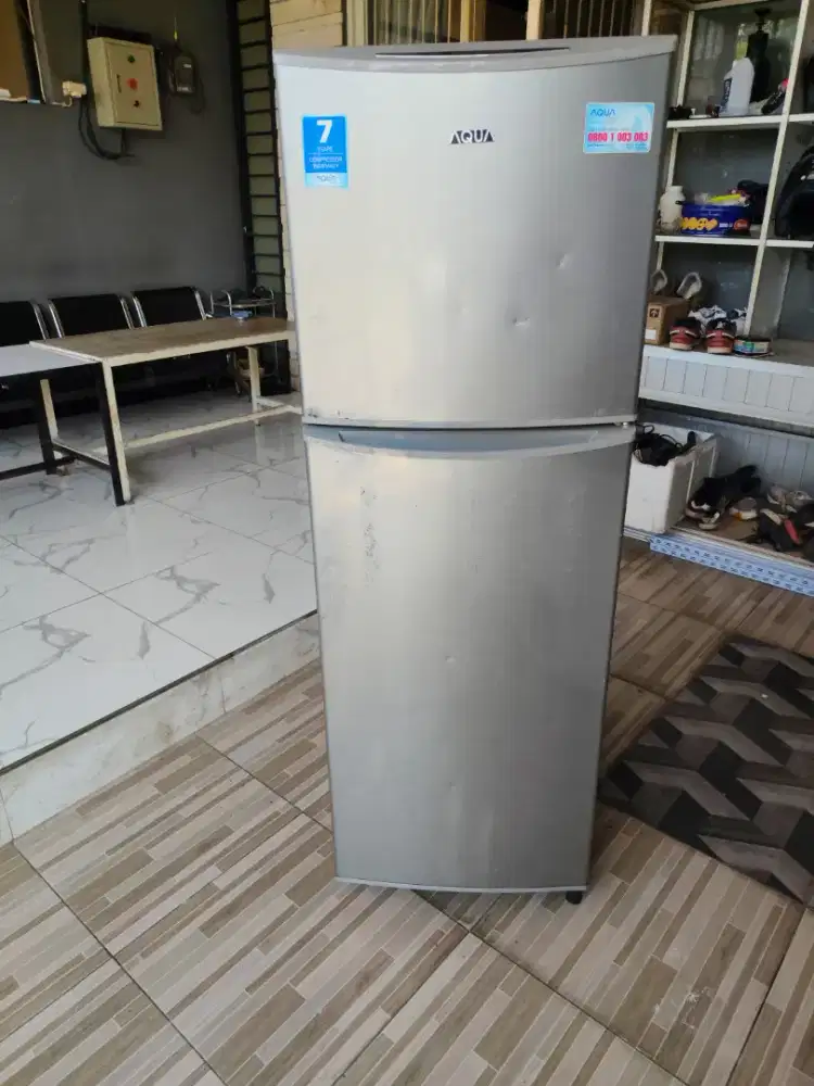 Kulkas Aqua 2 pintu orisinil normal semua
