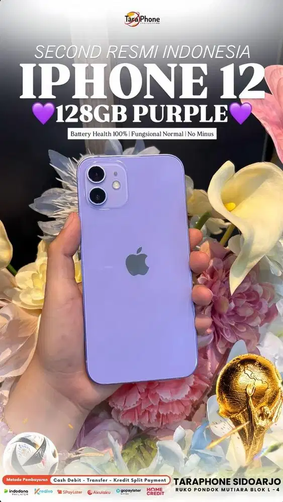 iPhone 12 Ex Resmi Indo. Bergaransi bisa dicicil!