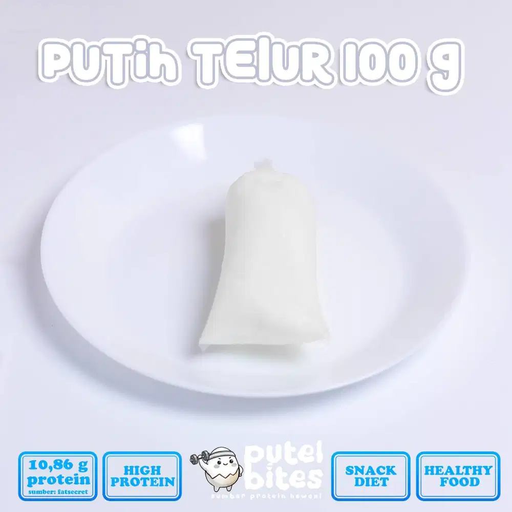 Putih Telur Matang 100 g Putel Bites