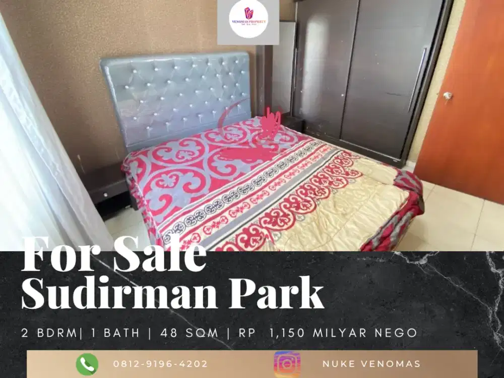 Dijual Apartement Sudirman Park 2BR Full Furnished View Selatan