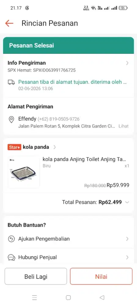 Dijual tray toilet