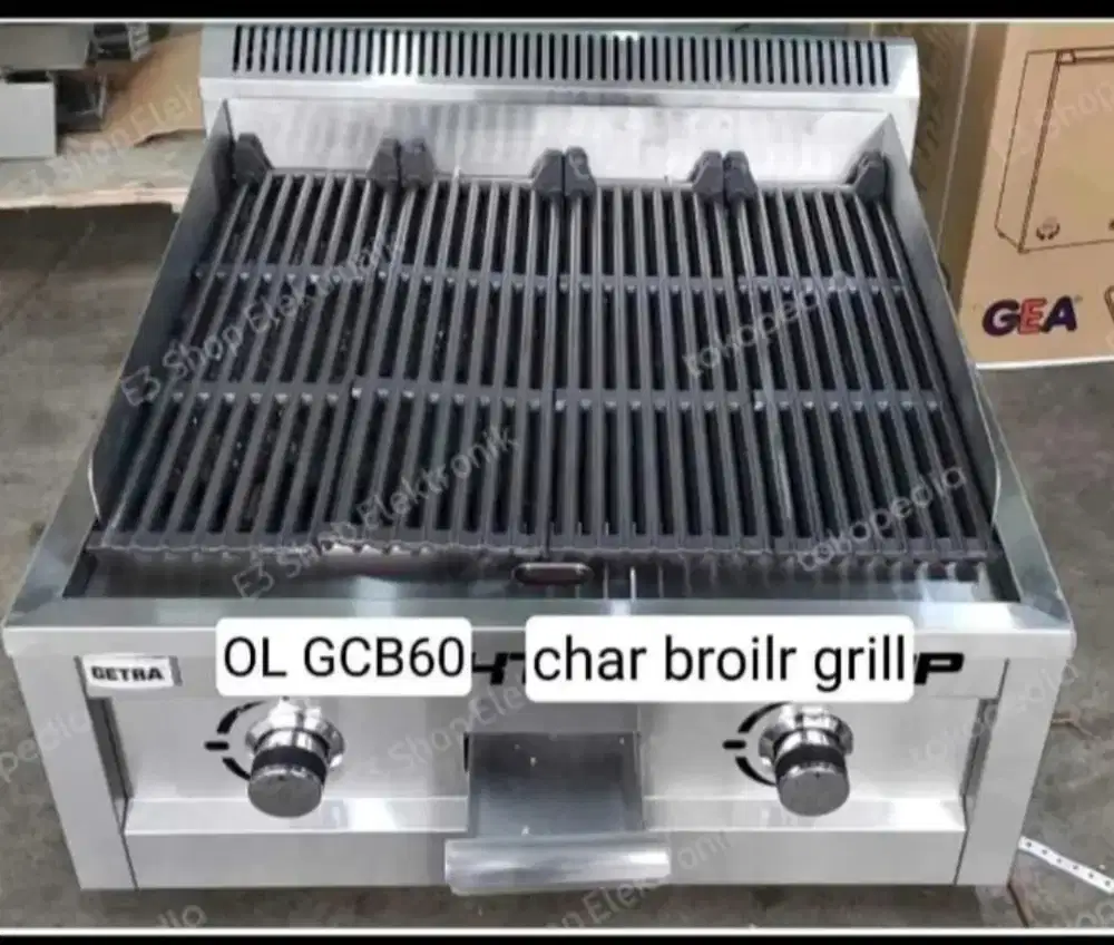 kompor Gas Char Broiler Getra Grill Pemanggang Batu Lava Rock