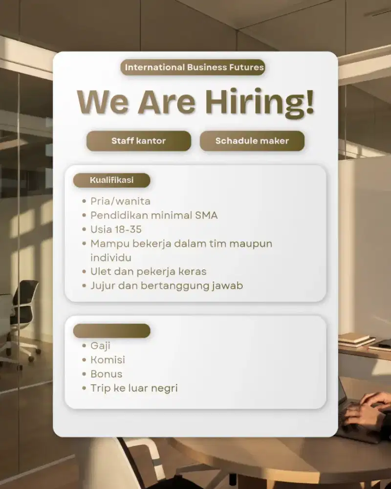 Di buka lowongan pekerjaan
