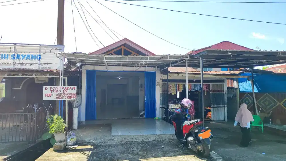 Sewa Toko Jati Adabiah, Depan Kantor PU Binaramarga. Parkir luas