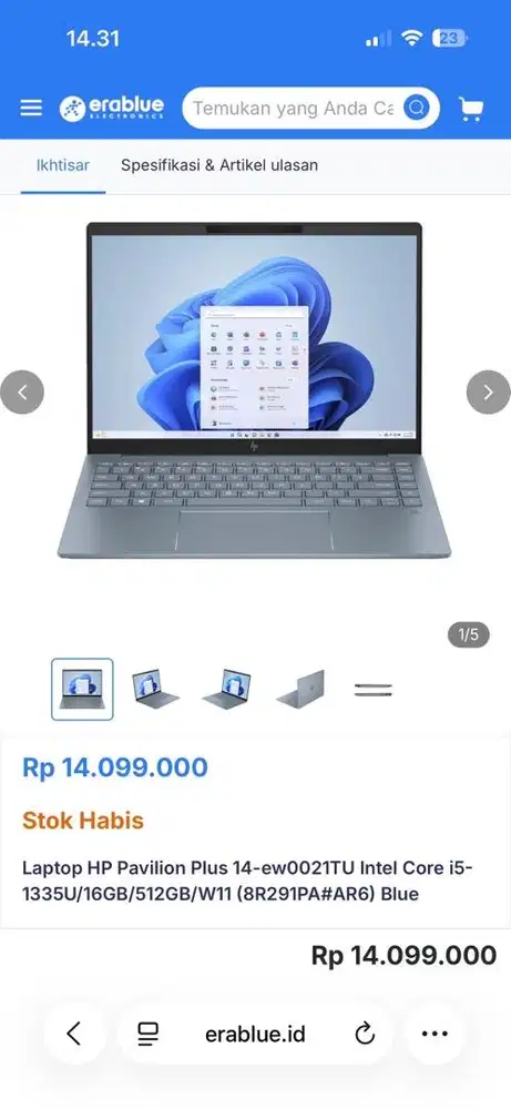 Laptop baru core i5 gen 13 jual murahh