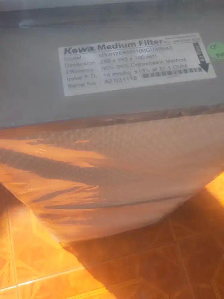 Filter MediumKOWA  289*593mm + Pre filter washable,