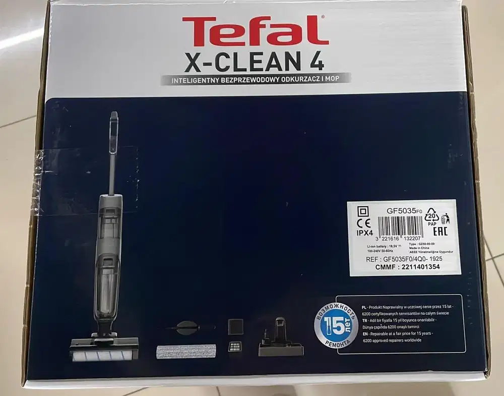 Tefal vacuum cleaner x-clean 4 wet and dry