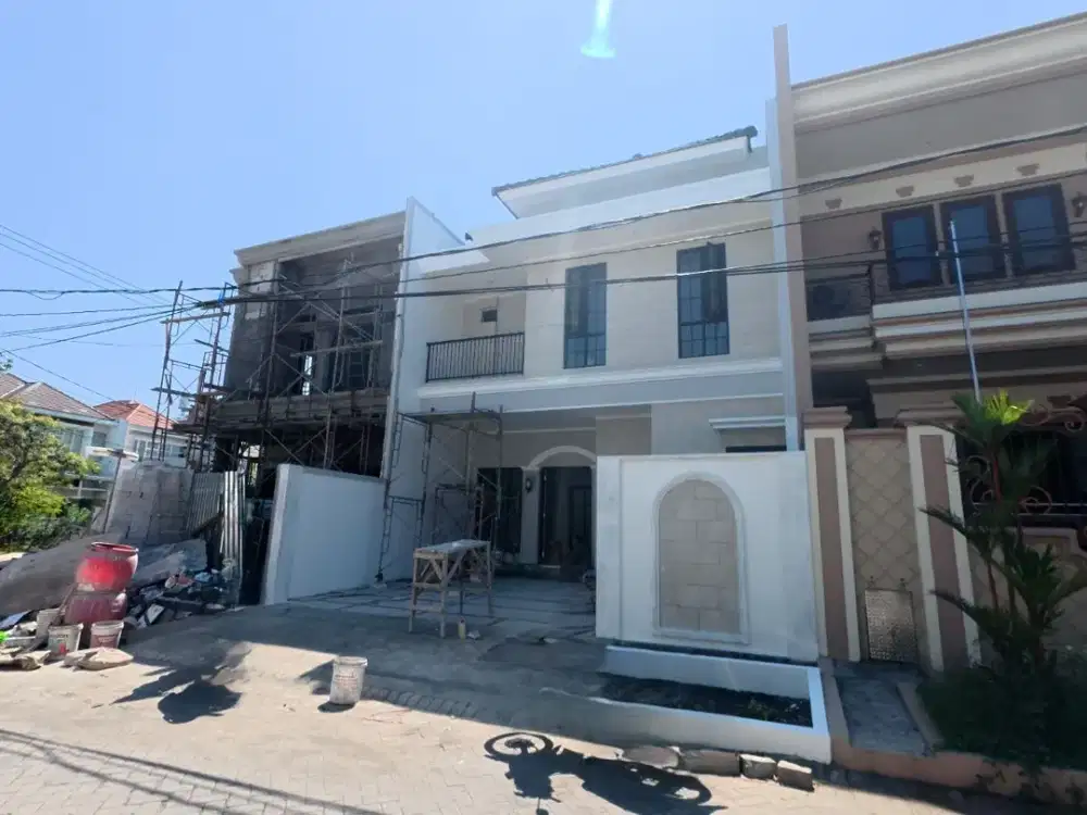 A106 JUAL RUMAH BARU AREA ARAYA TAHAP 2 SUKOLILO SURABAYA TIMUR, ROW JALAN 3 MOBIL, HARGA NEGO