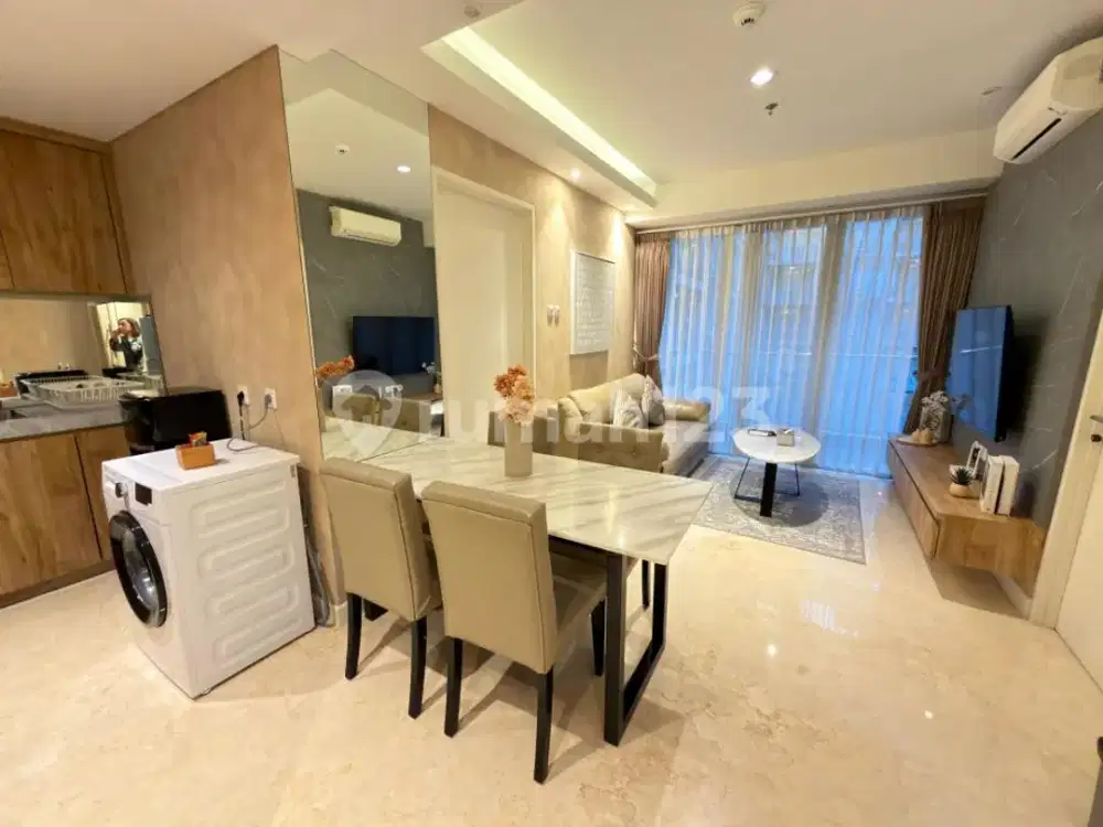 Best Deal di Landmark Residence: 2Br Full Furnished, Lantai 12 (View Garden), Nego Tipis