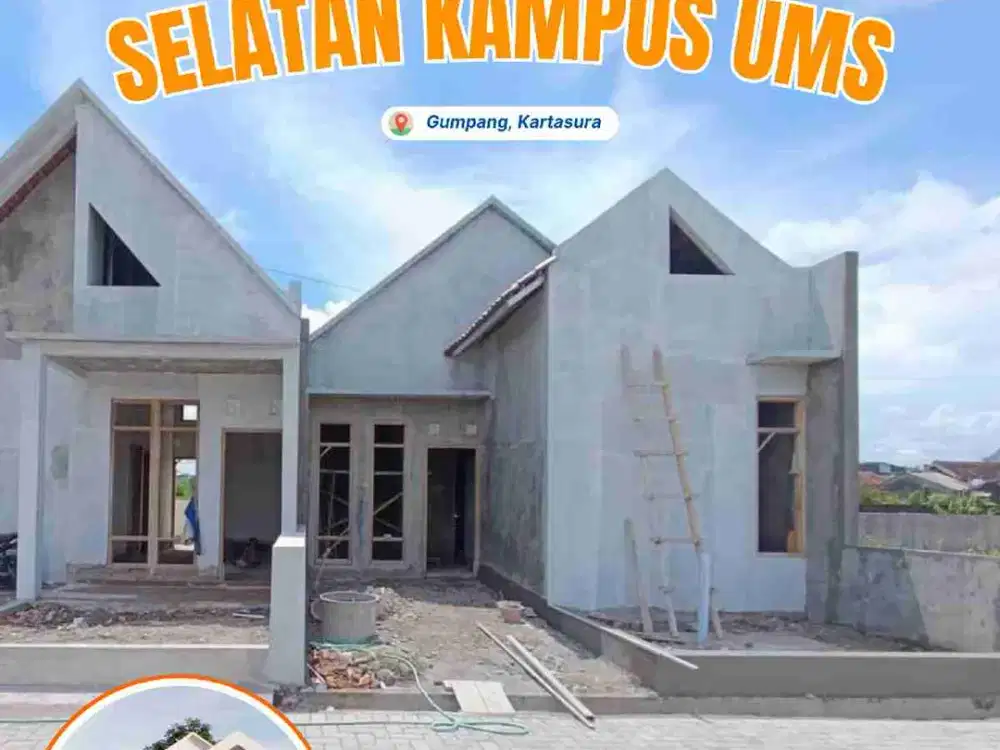 Jual rumah di gumpang kartasura selatan kampus UMS
