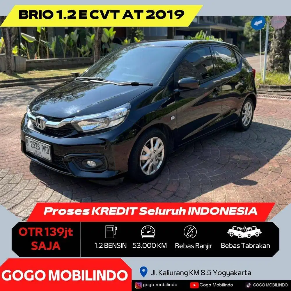 Honda All New Brio E CVT Matic 2019 ANTIK DP Minim Ignis