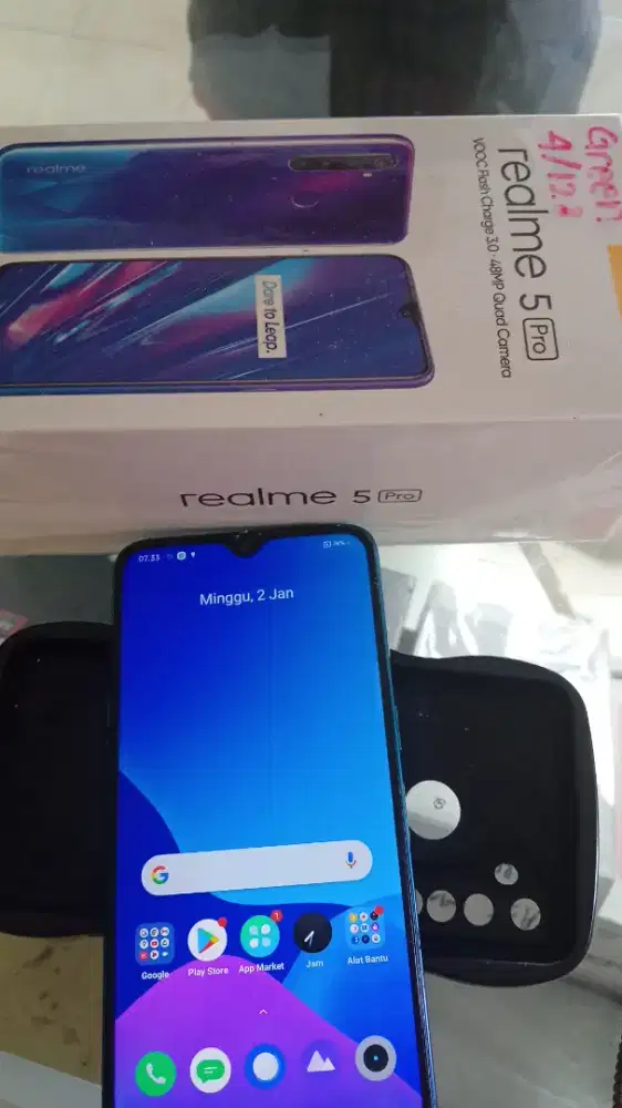 Murah hp Realme 5 pro 4/128 LKP masih original semua
