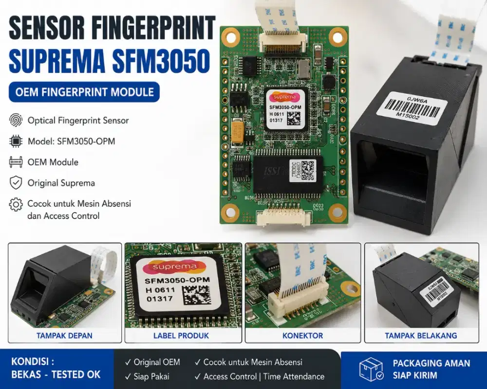 Suprema SFM3050 Fingerprint Module OEM | Sparepart Fingerprint absensi