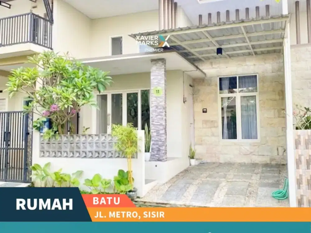 Dijual Rumah di Kawasan Metro Batu Terawat Bonus Furnished
