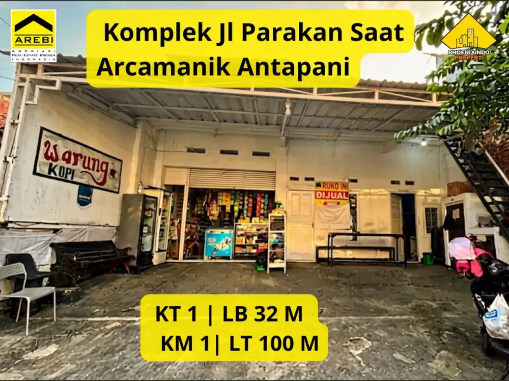 Rumah + Tempat Usaha di Komplek Jl Parakan Saat Arcamanik Antapani LT 100 m² Harga Rp 800 Juta SHM On Hand