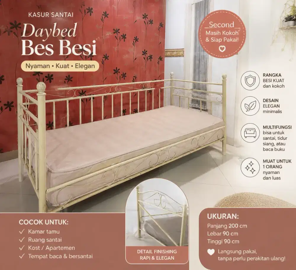 Sofa DayBed Vintage Minimalis