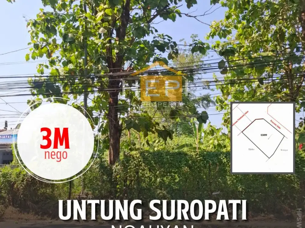 Dijual tanah di Untung Suropati Ngaliyan Semarang