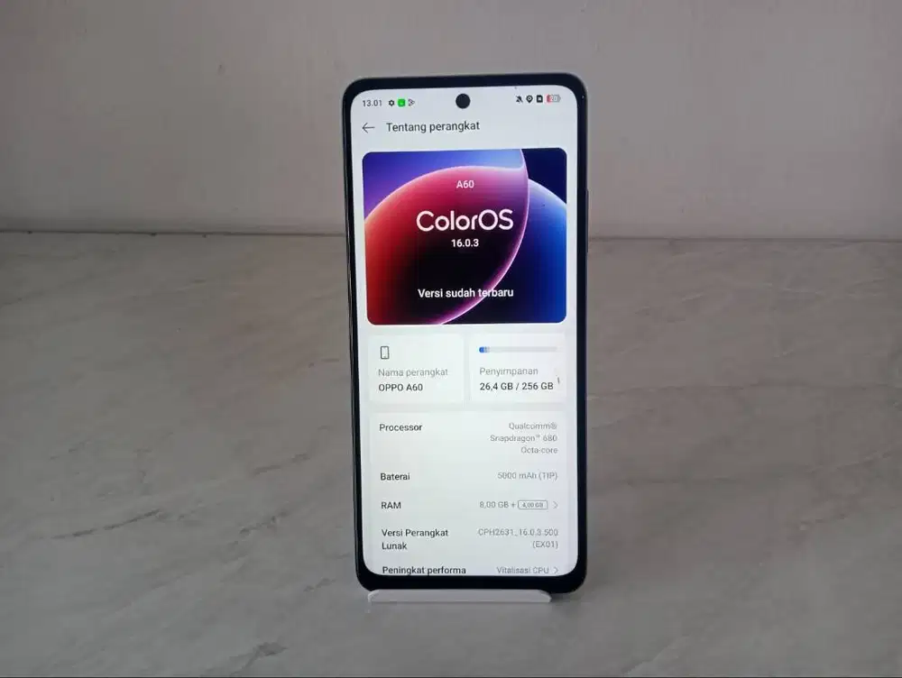HP Second OPPO A60 Snapdragon 680 HD+ Baterai 5000 mAh