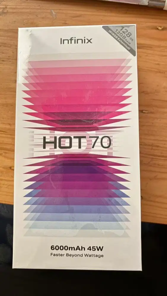 Dijual Hp infinix Hot 70 ( 6/128) Masih baru belum buka segel