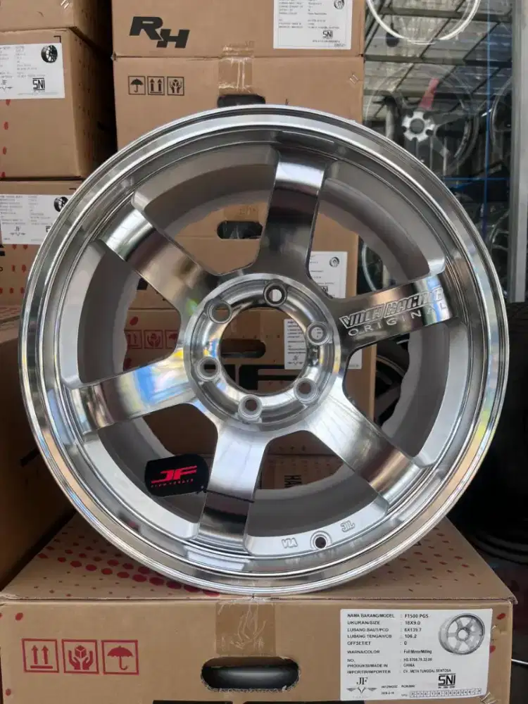 Velg te37 ring 18 lebar 9 pcd 6x139,7 ET 0 polish mirror