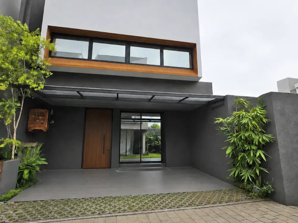 Rumah Unik Modern 3 Lantai di Hunni Veteran Bintaro Siap Huni