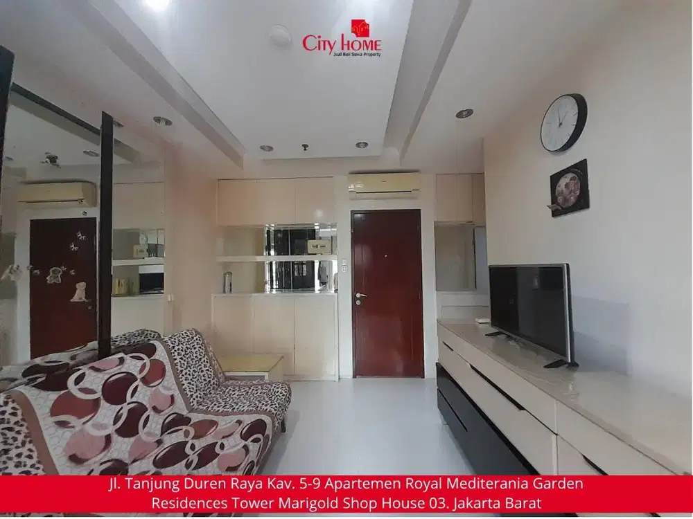 Sewa Apartemen 2 BR Furnished di Mediterania Garden Residences