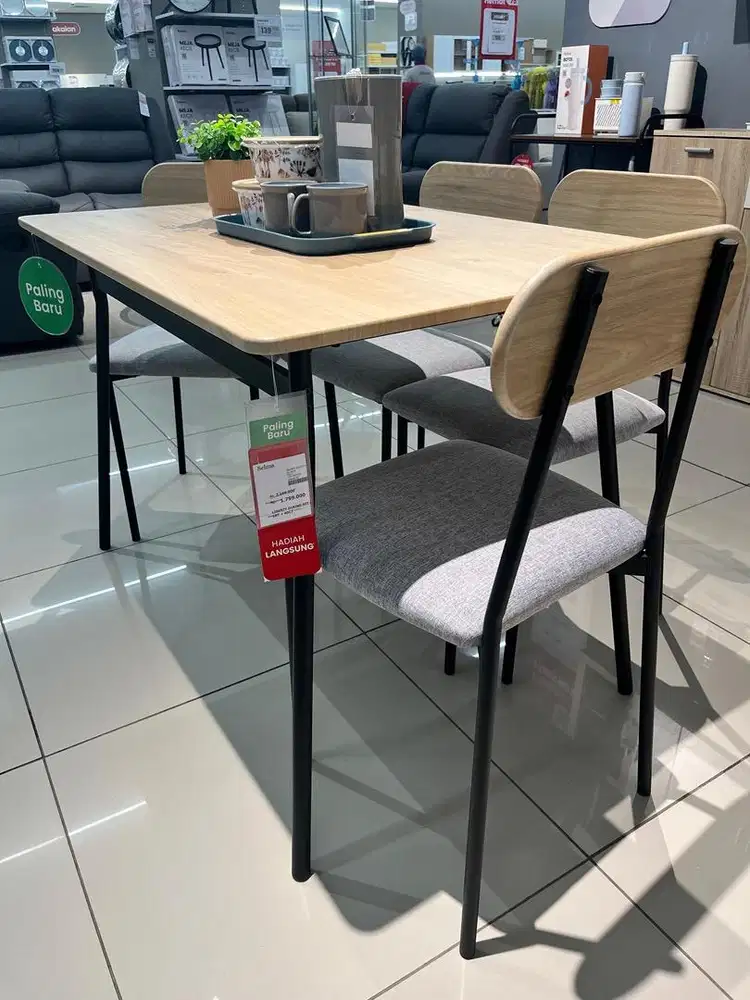 Promo Cicilan By Homecredit Meja Set Makan Kayu