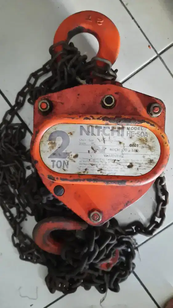 Chain Blok kapasitas 2 Ton merk NITCHI