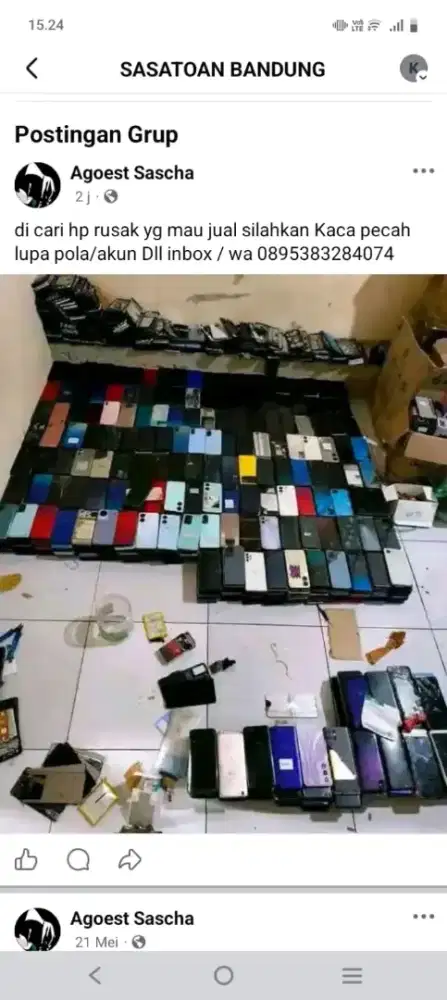 Di cari hp rusak