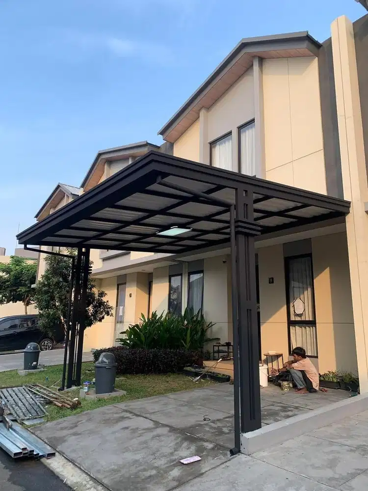 Pemasangan kanopi minimalis