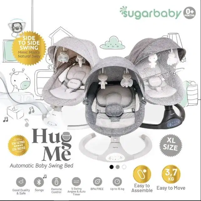 Sugarbaby HUG ME automatic baby bouncer/ swing bed large size