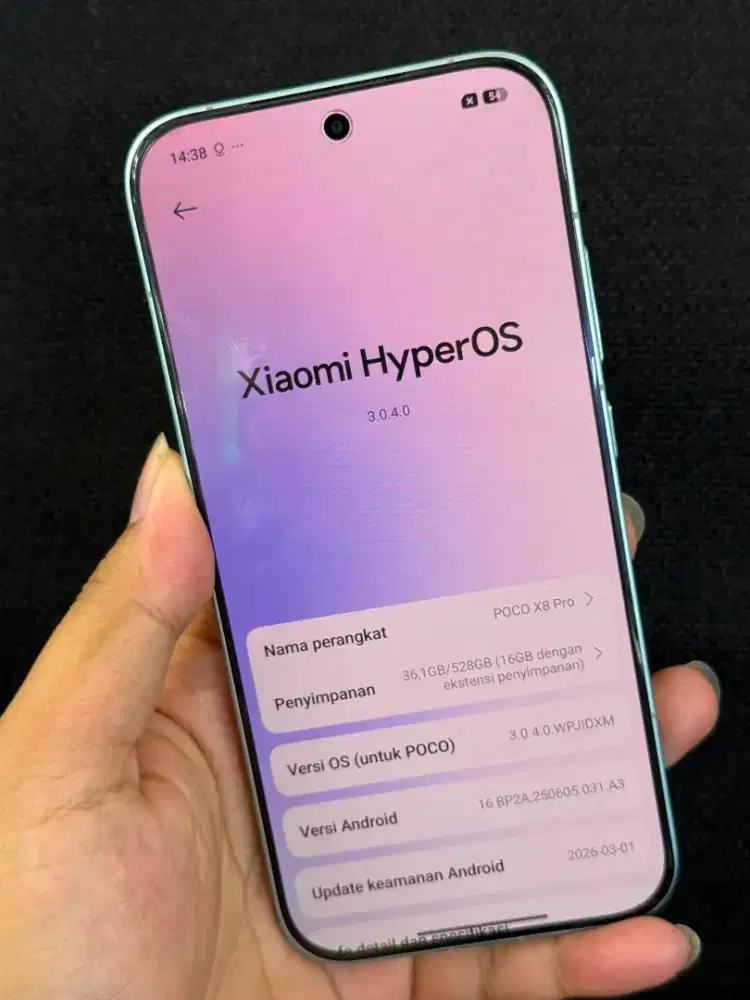 Poco X8 pro 12/512 sebulan pakai