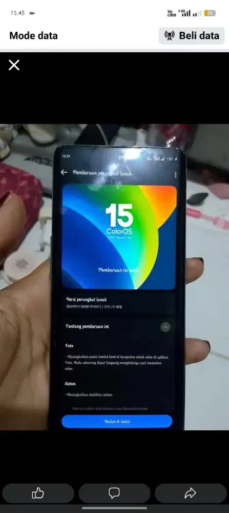 jual BU oppo reno 8T 5G ram8