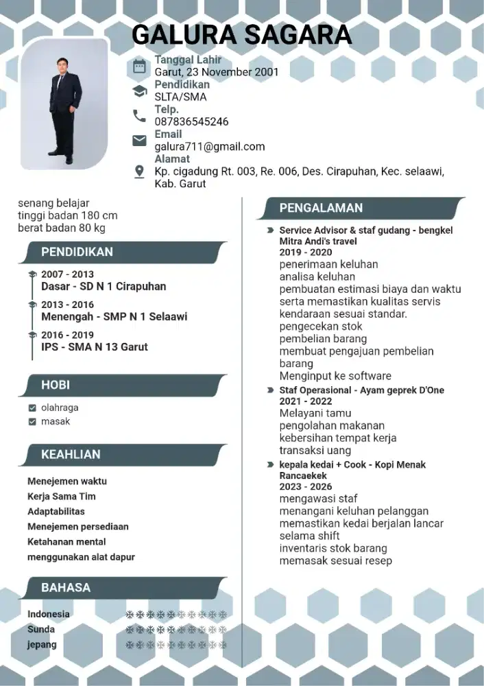 Mencari pekerjaan, kalo bisa yg ada mess nya