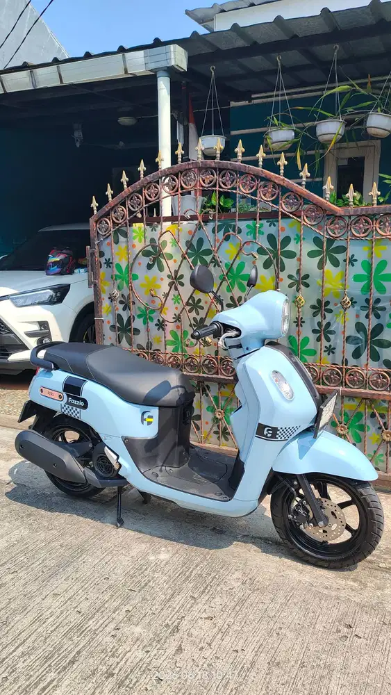 Yamaha Fazzio Neo Hybrid 2024 Dull Blue - Siap Pakai!