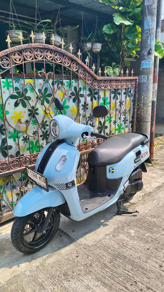 Yamaha Fazzio Neo Hybrid 2024 Dull Blue - Siap Pakai!