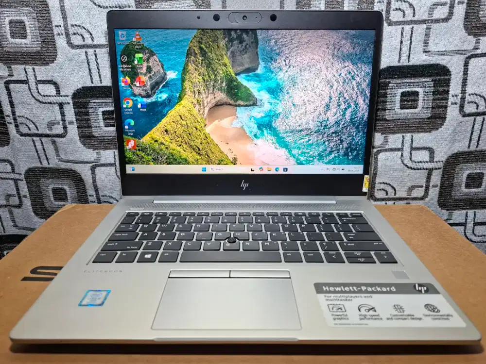 Laptop EliteBook 830 G6 Core i5 ram 8gb SSD keyboard nyala slim mantap
