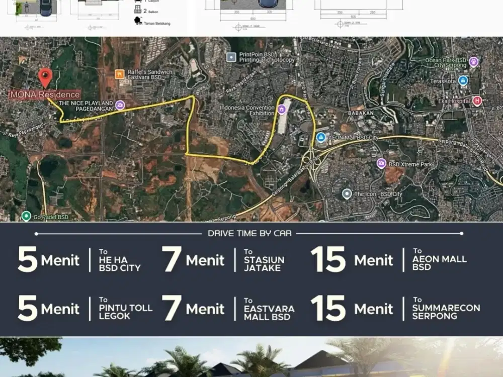 Dekat Mall Eastvara BSD at Mona Residence