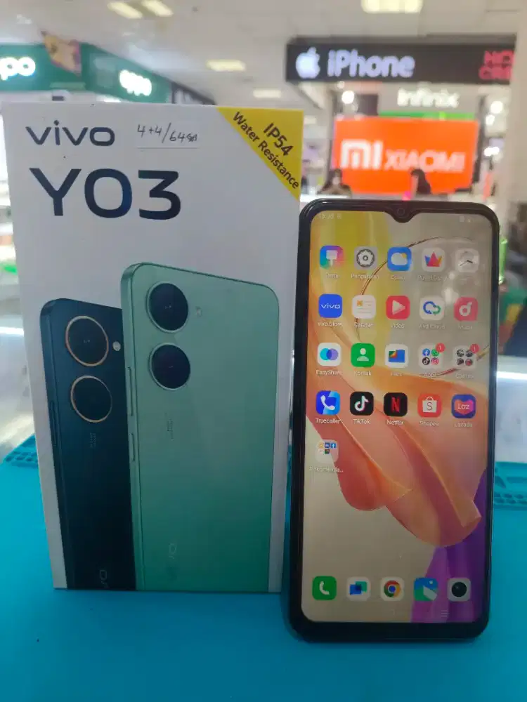 Jual Set Handphone Vivo Y03. 8/64gb.asli resmi vivo