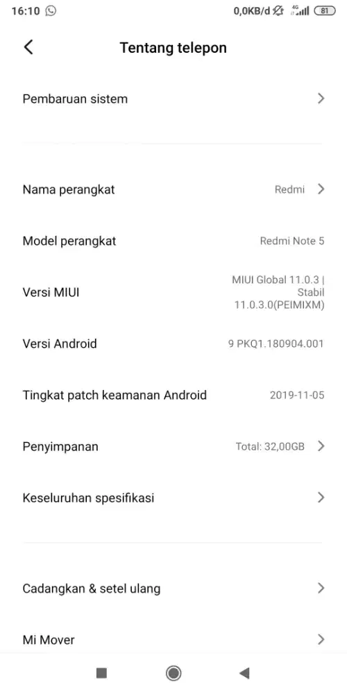 Redmi note 5 3/32GB
