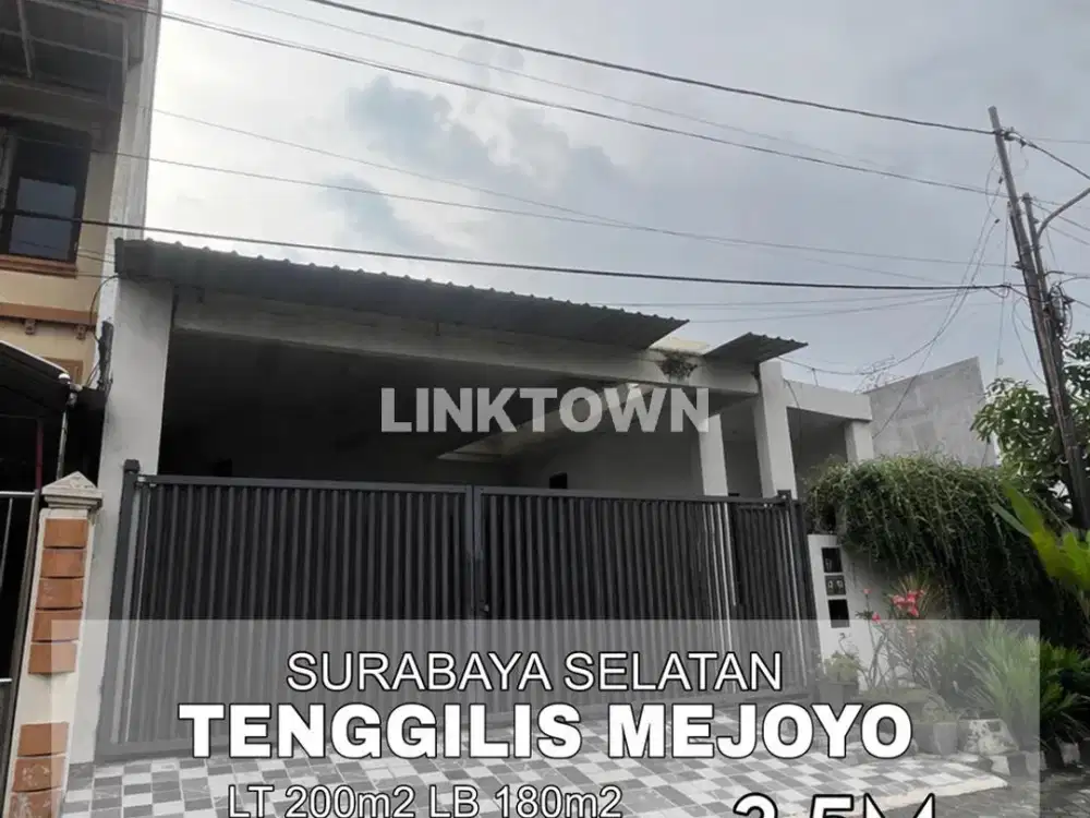 Rumah Strategis Bebas Banjir Nego di Tenggilis Mejoyo Surabaya Selatan