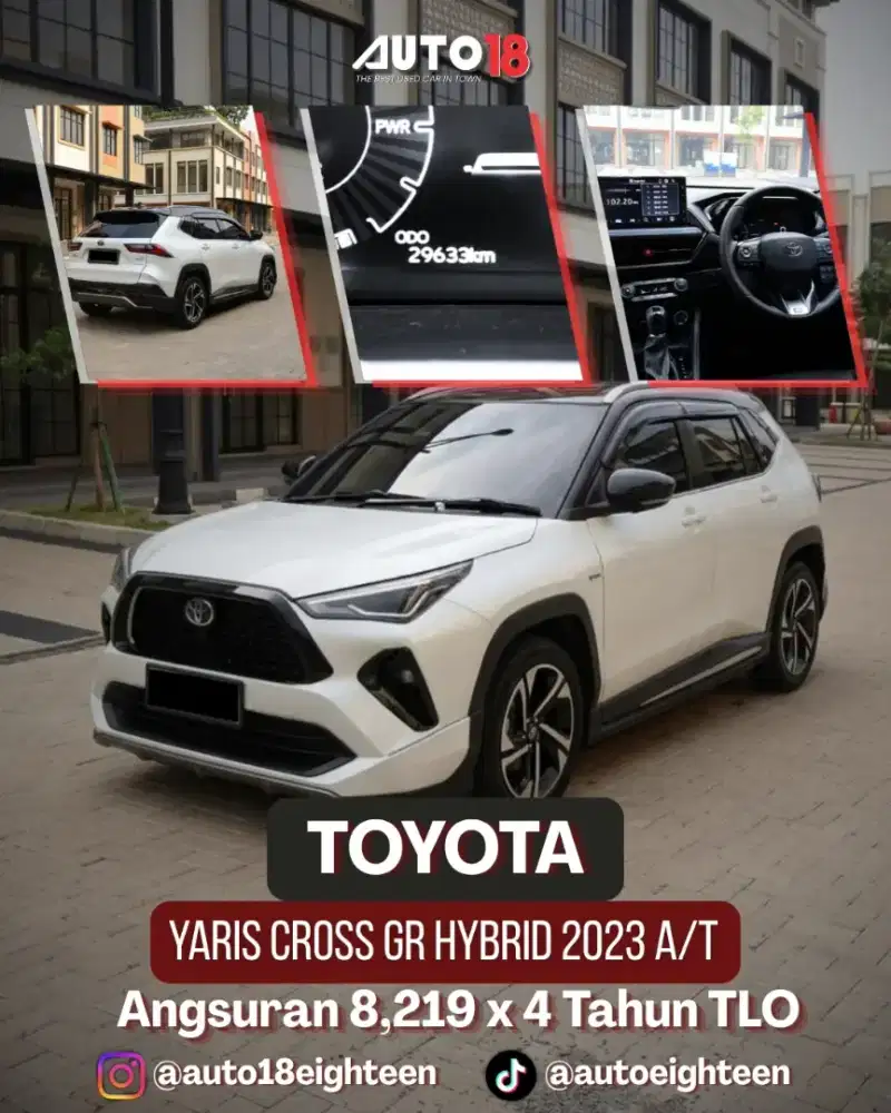 Toyota Yaris Cross GR Hybrid 2023 KM 28 RB putih