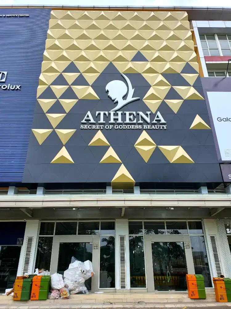 Branding. Facade Custom. Fasad ACP. Cladding. Huruf Timbul. Neon Box