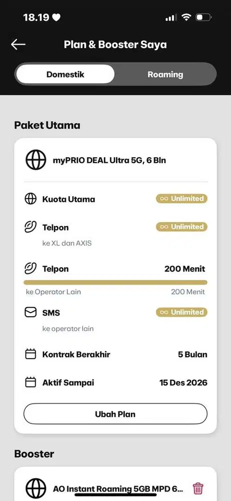 PROMO KUOTA UNLIMITED XL