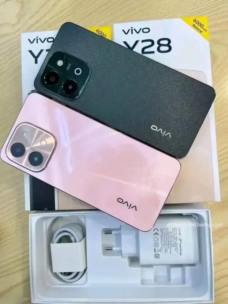 Vivo Y28 4G 8/128GB Oranye Senja Resmi)