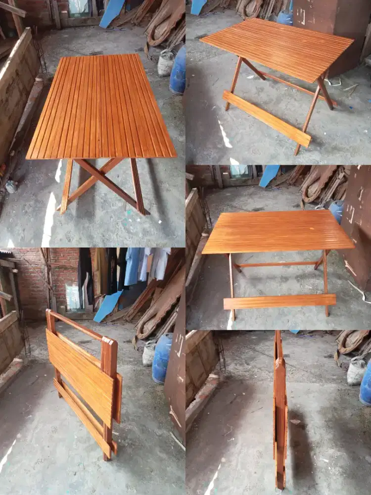 Meja lipat kayu murah