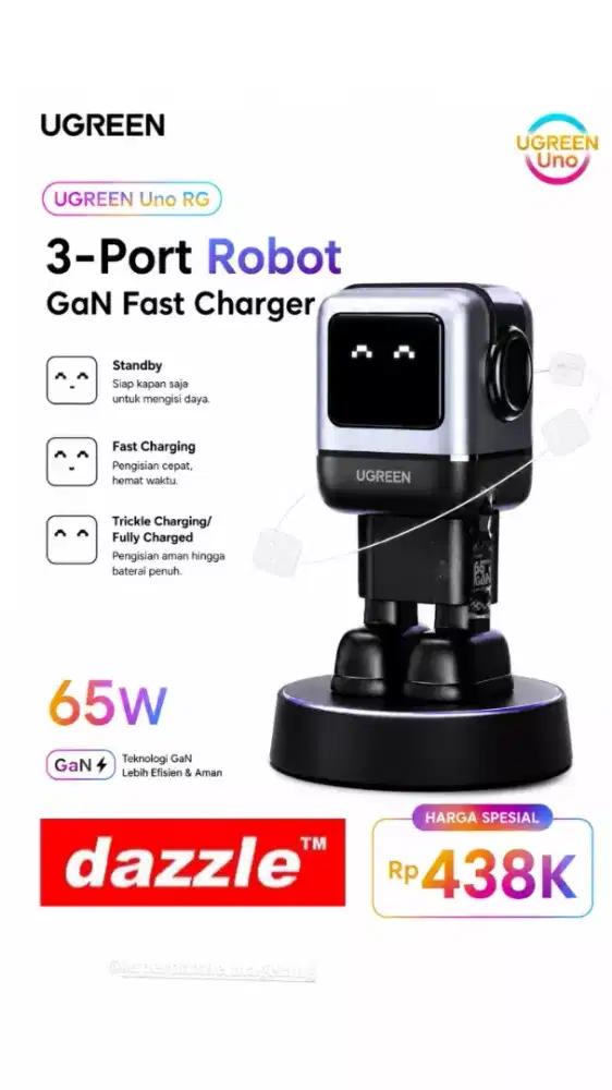 Tc ugreen nexode gan 65 Watt robot gray