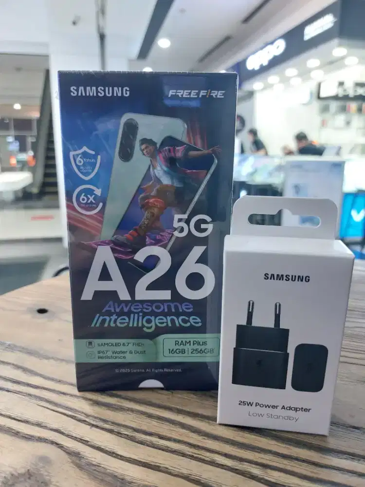 PROMO SAMSUNG A26 5G BONUS ADAPTER 25WATT