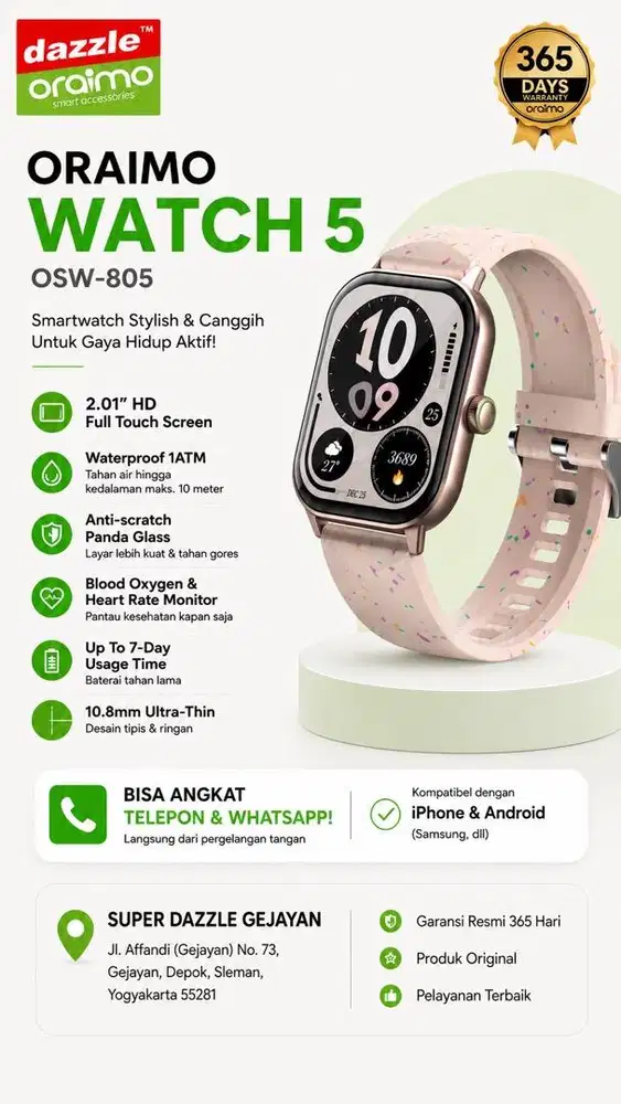 Smartwatch Oraimo Watch 5 OSW-805